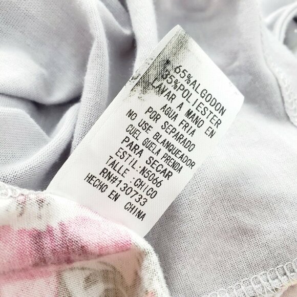 Umgee Women's Floral Hi Lo Oversize Peasant Top Toggle Cinching Sleeve Sz S EUC - Picture 9 of 9